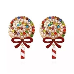 Holiday Candy Land Drop Earrings